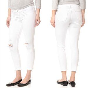 J BRAND Maternity Skinny Jeans Size 24 White